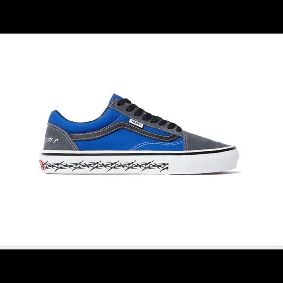 Supreme X Vans Old Skool Royal Blue FW21 Size US 10.5 DS In Hand Ready To Ship - Picture 5 of 6